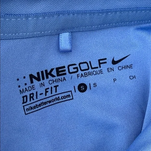 Nike Light Blue Sleeveless Polo Tank Top Size S - Picture 7 of 9